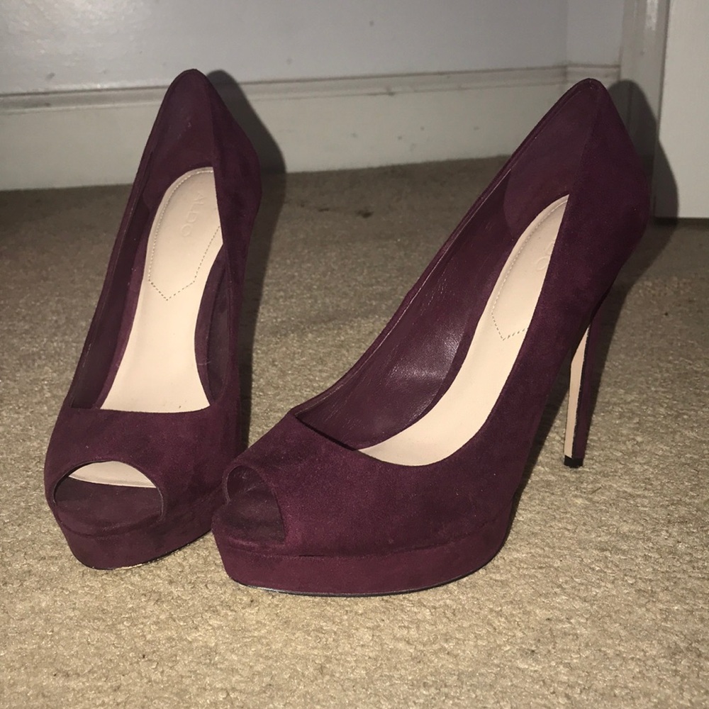 Aldo peep toes heels